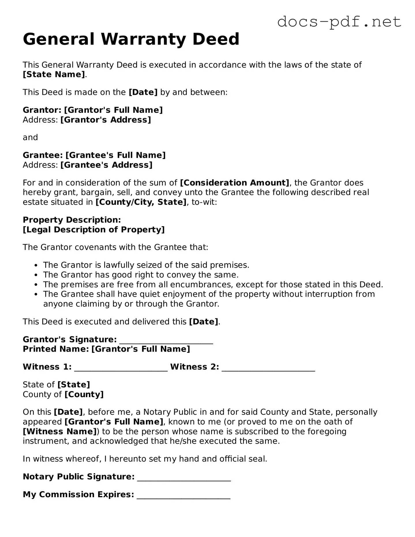 Free Deed Document