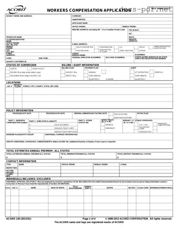 Acord 130 Form in PDF