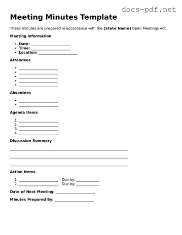 Free Meeting Minutes Document