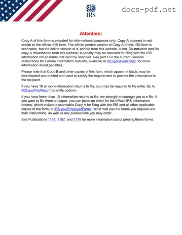 IRS 1099-MISC Form in PDF